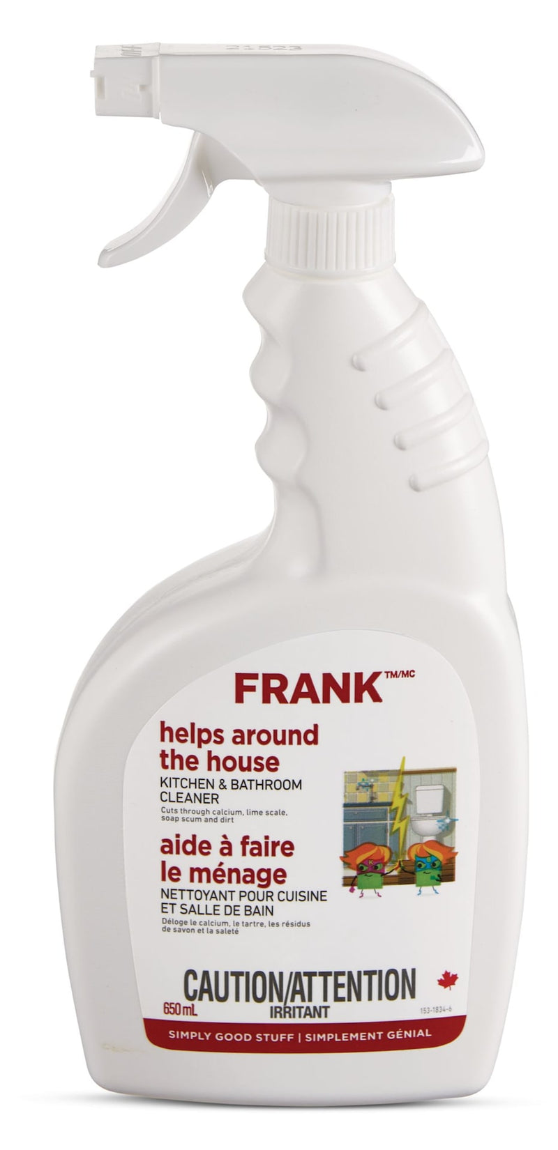 FRANK Multi-Surface Kitchen & Bathroom Cleaner, 650-mL T0