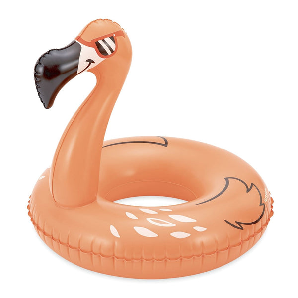 Funsicle Flaming Flamingo Inflatable Pool Swim Ring/Tube, 33-in B6