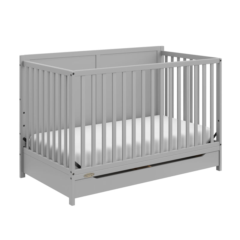 Graco Melrose 5-In-1 Convertible Crib, Grey W7