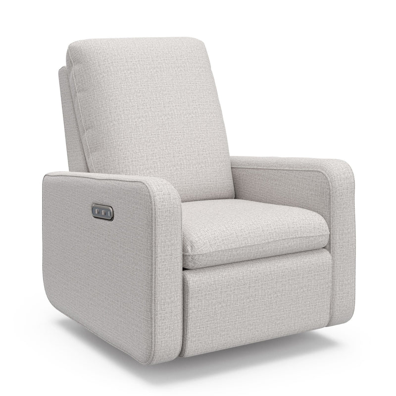 Graco Teddi 1-USB-A/1-USB-C Steel Basketweave Power Recliner & Swivel Glider M7