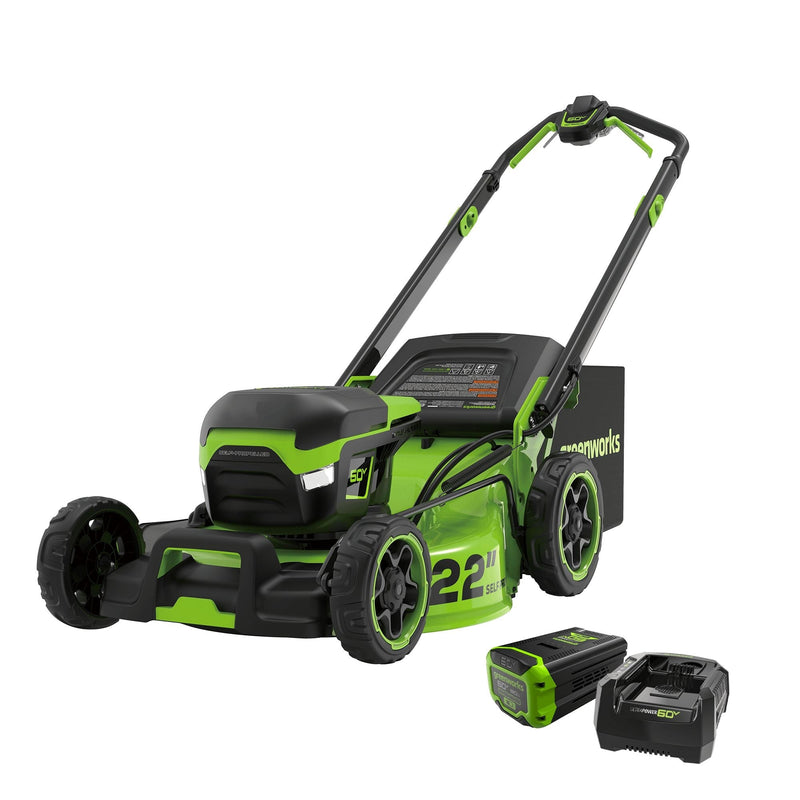 Greenworks 22-in 60V Self-Propelled Mower with 1 x 8.0Ah Battery and 6A Charger M8
