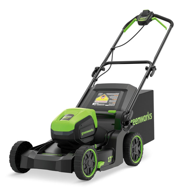 Greenworks 60V 17-in Push Lawn Mower with 4.0 Ah Battery & 3A Charger Z7