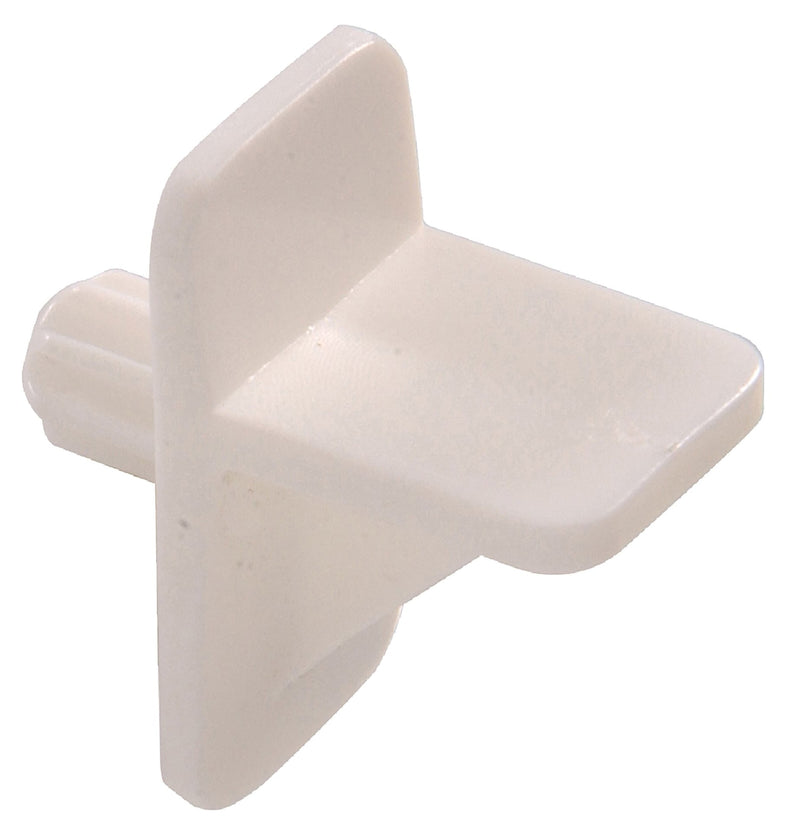 Hillman Plastic Square Shelf Pin, Easy to InstAll, 1/4-in, White T7