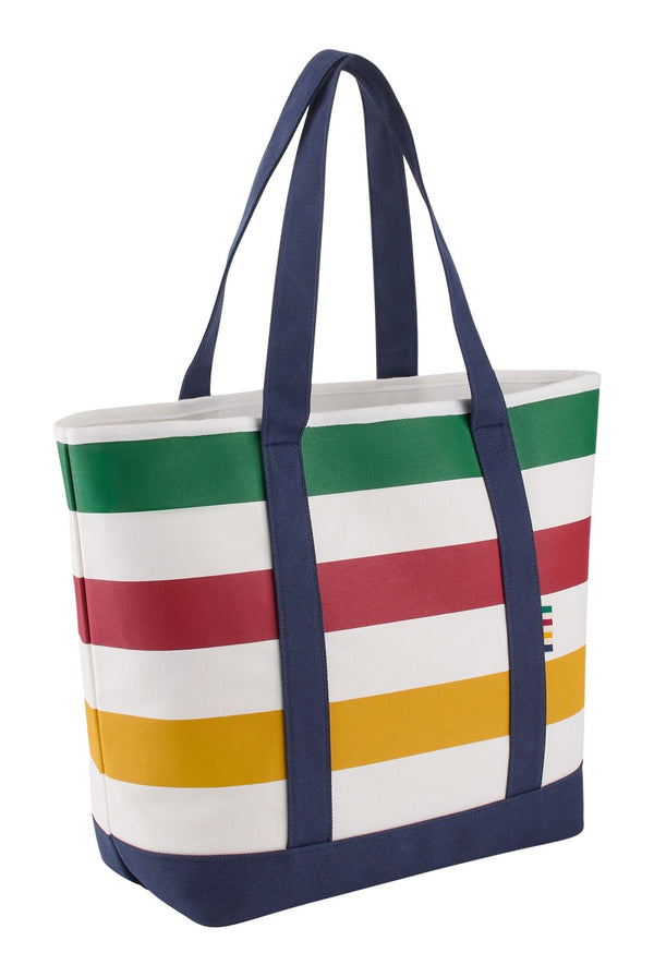Hudson's Bay Stripes Signature Canvas Tote Bag, 7.5-in, Navy K0