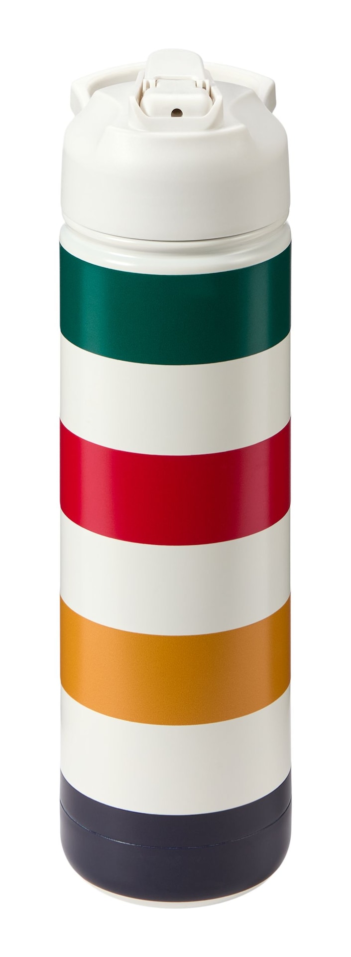 Hudson's Bay Stripes Signature Water Bottle, 26-oz, White X3