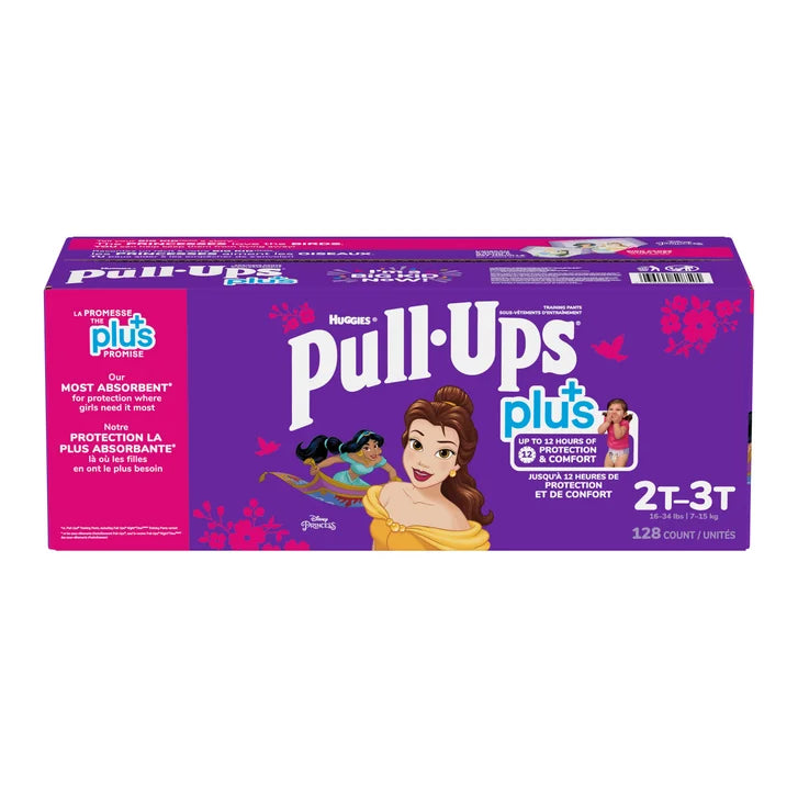 Huggies Pull-Ups Plus Training Pants 2T - 6T Girl H0