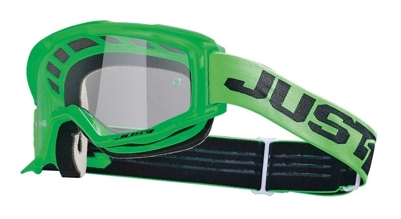 Just1 Vitro Powersports Anti-Fog Scratch-Resistant Goggles, Fluorescent Green S8