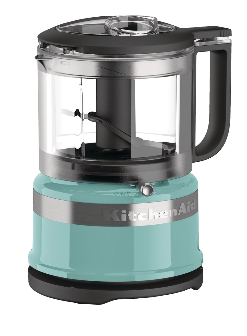 KitchenAid Compact 3.5 Cup Food Chopper/Mini Food Processor with Dishwasher Safe Parts, Aqua Sky K6