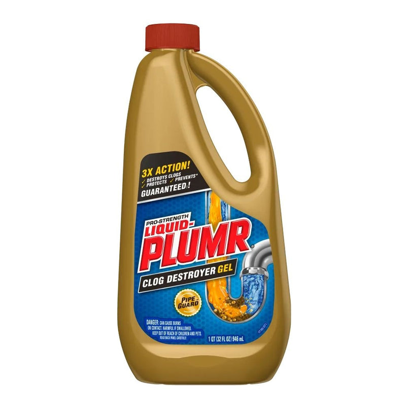 Liquid-Plumr Pro Strength Kitchen Clog Destroyer Gel, Lemon Scent, 946-mL Z5