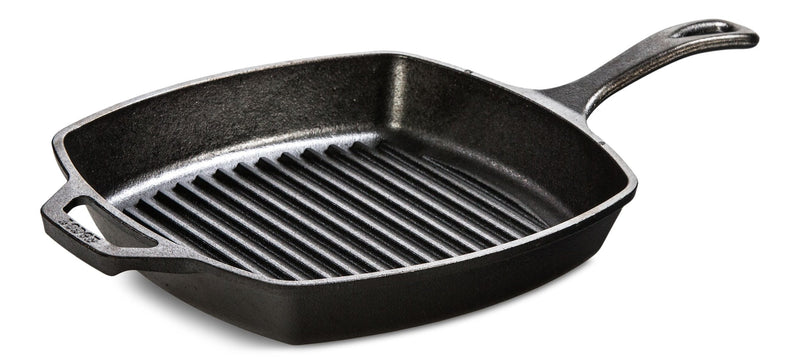 Lodge Seasoned Cast-Iron Grill Pan, 10.5-in (26 cm) P8