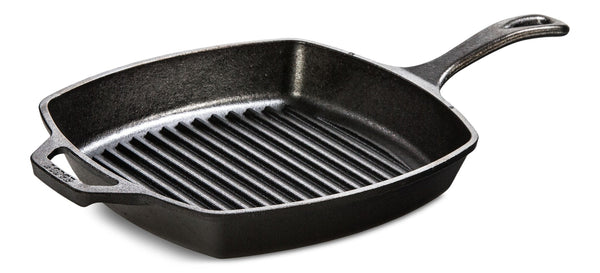 Lodge Seasoned Cast-Iron Grill Pan, 10.5-in (26 cm) B1