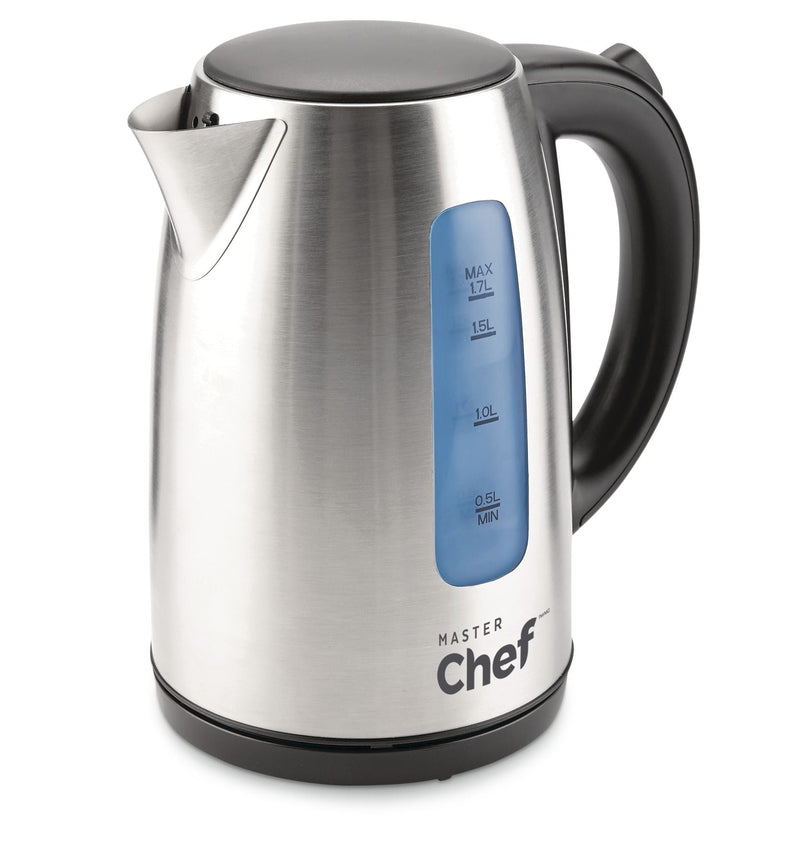MASTER Chef Cordless Electric Kettle with Auto Shut Off, Stainless Steel, 1.7-L E7