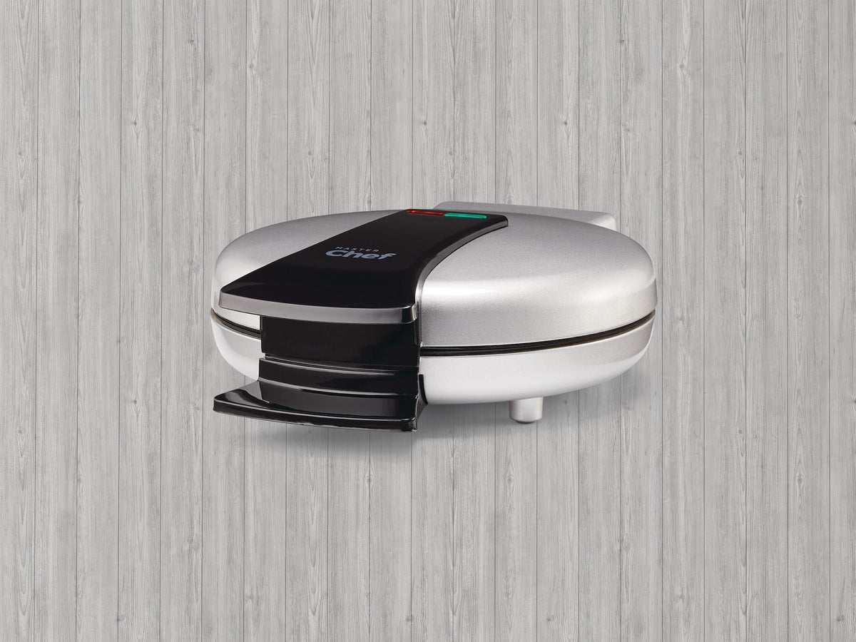 MASTER Chef Round, Non-Stick Waffle Maker, Silver