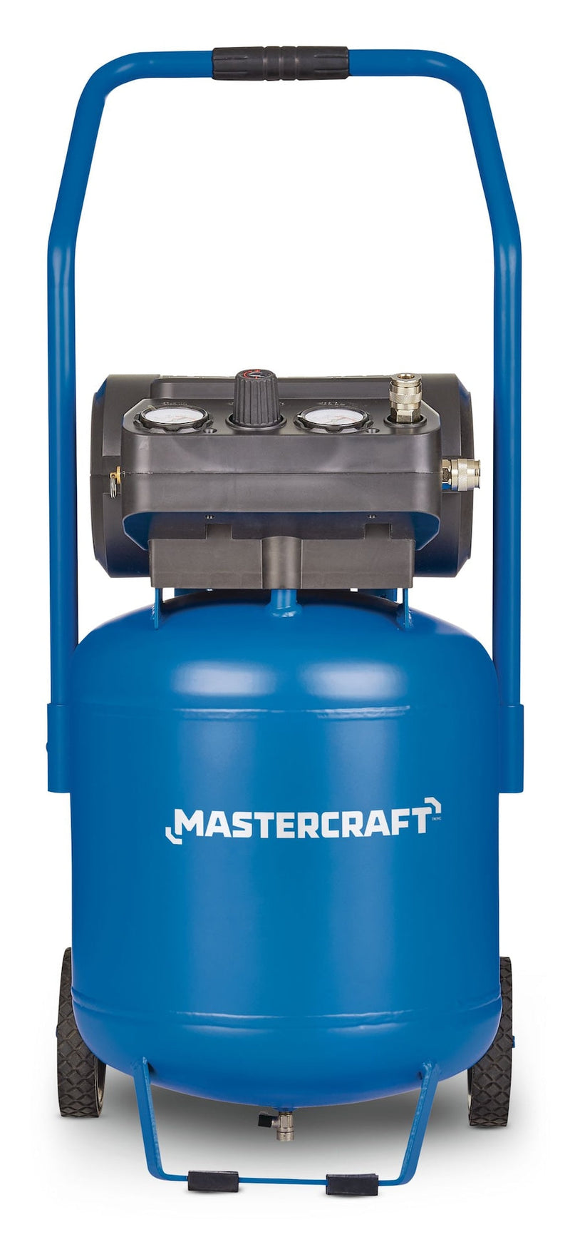 Mastercraft 10-Gallon Oil-Free Portable Vertical/Horizontal Air Compressor, 135 PSI, 1.8 HP D2