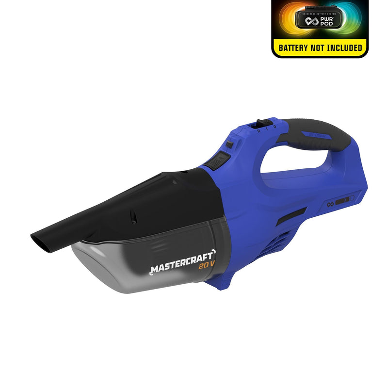 Mastercraft 20V Cordless Hand Vacuum, Tool Only, PWR POD Compatible Z7