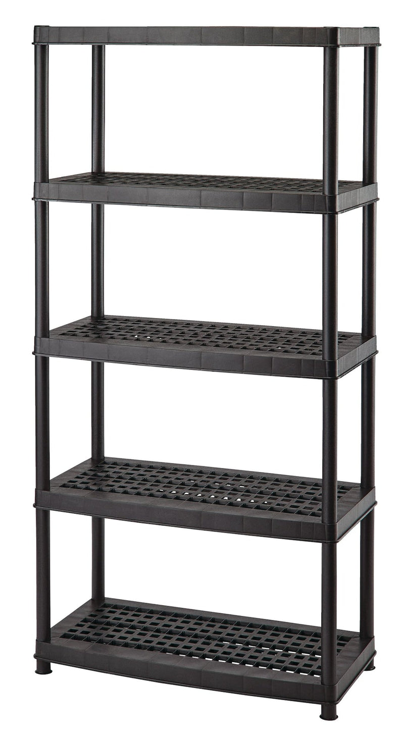 Mastercraft 5-Shelf Resin/ Plastic Storage Rack/ Shelving Unit, 36 x 18 x 72-in L2