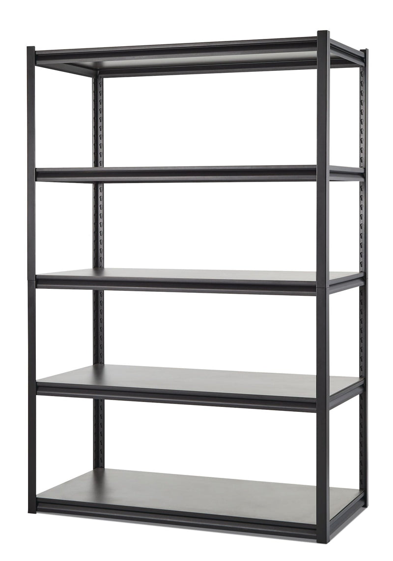 Mastercraft Adjustable 5-Shelf Steel Metal & Wood Storage Rack/Shelving Unit, 48 x 24 x 72-in X7