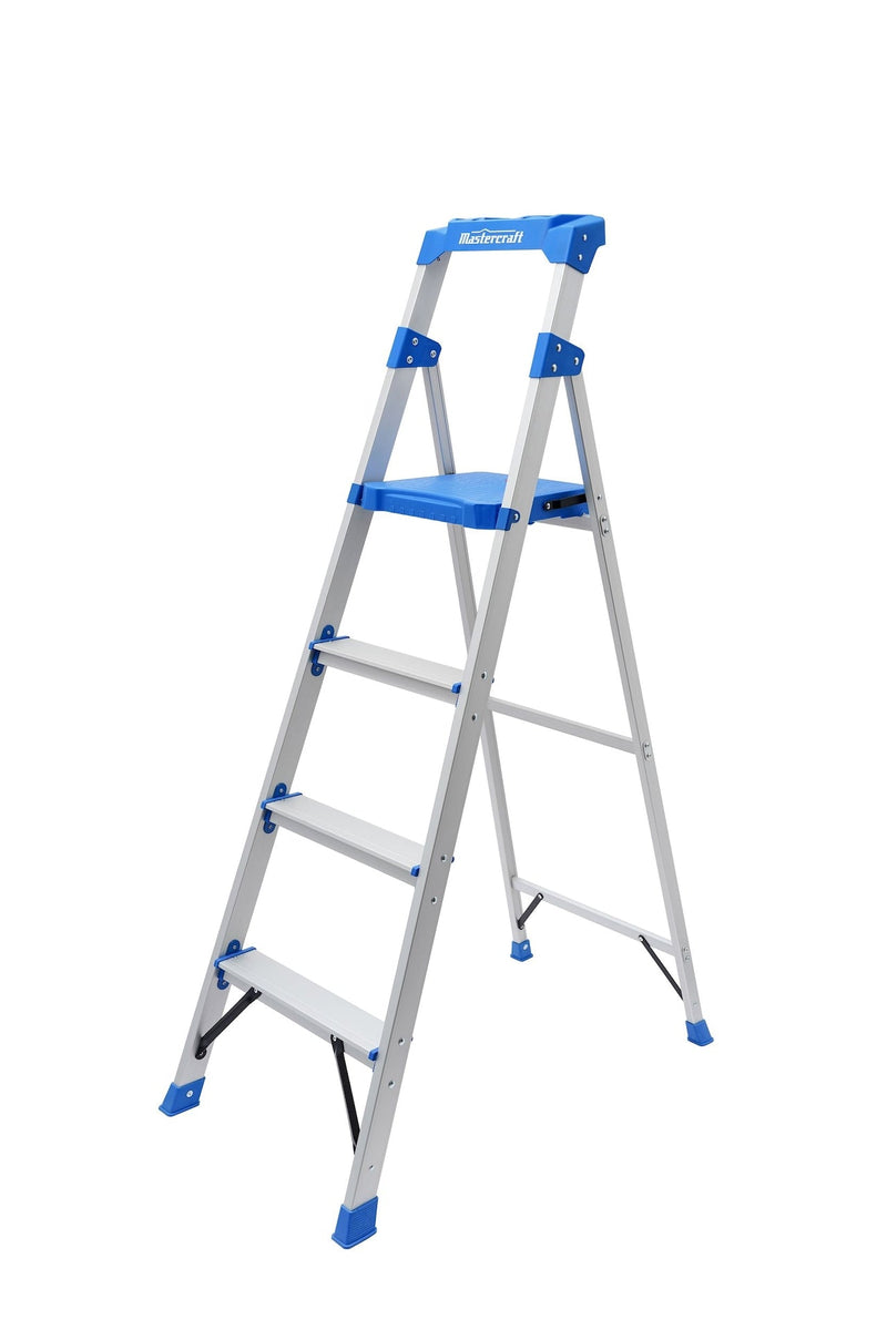 Mastercraft Grade 1 Aluminum Compact Ladder, 5.5-ft, 250-lb Capacity E1