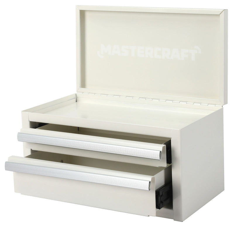Mastercraft Mini Toolbox with 2 Drawers, New White X3