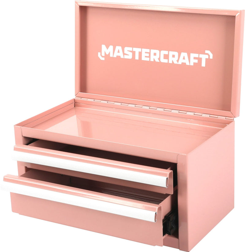 Mastercraft Mini Toolbox with 2 Drawers, Peach A5