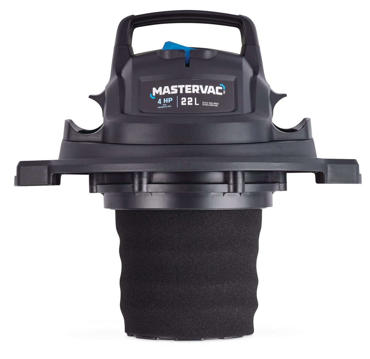 Mastervac VOC608PF 4.0 Peak HP Wet/Dry Shop Vacuum with Hose & Accessories, 22-L