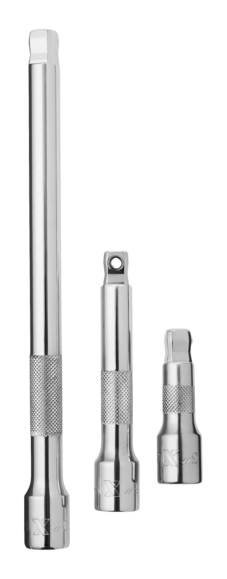 MAXIMUM 3 Piece 1/2" Drive Wobble Extension Bar Set B2