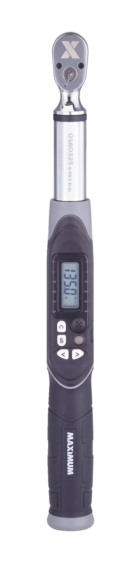 MAXIMUM 3/8-in Drive Digital Torque Wrench, 5-99.5 ft-lbs B1