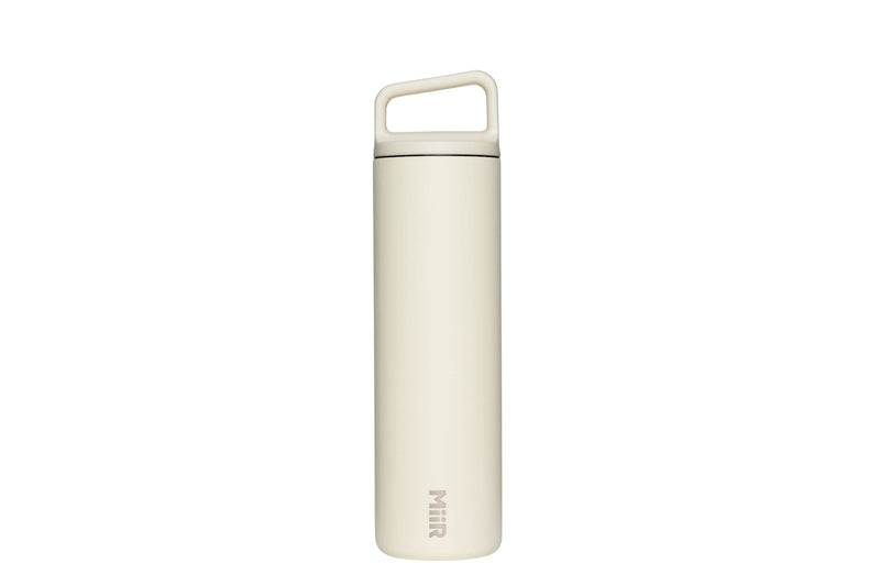 MiiR Wide Mouth Stainless Steel Insulated Travel Water Bottle, Sandstone White, 20-oz Y7