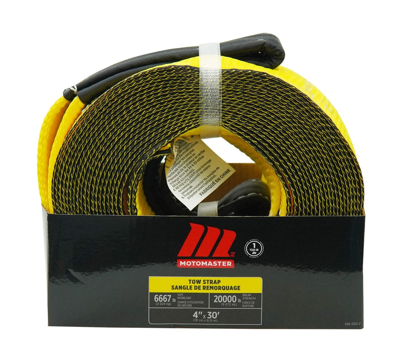MotoMaster 20,000-lb Tow Strap, 4-in x 30-ft S8