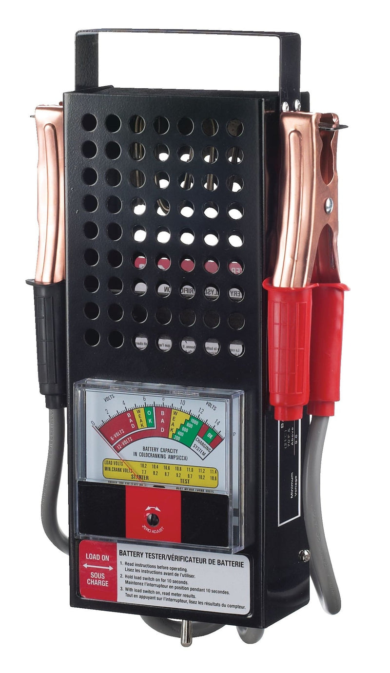 MotoMaster Battery Tester, 100-Amp Load, 6V/12V H3