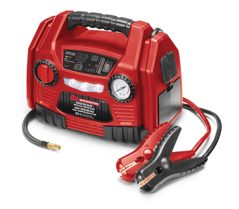 MotoMaster Booster Pack/Jump Starter, with Air Compressor, 900 Peak Amp, 12V B1