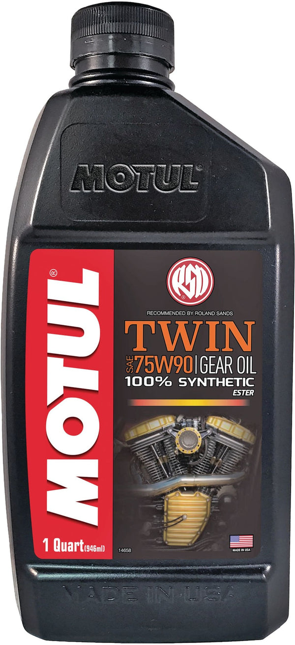 Motul Twin Synthetic Gear Motorcycle Oil 75W90, 946-mL I5