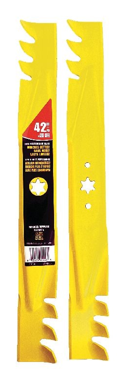 MTD Xtreme 3-in-1, 2-Blade Replacement Set for 42-in Lawn Tractor Cutting Decks, Yellow Y5