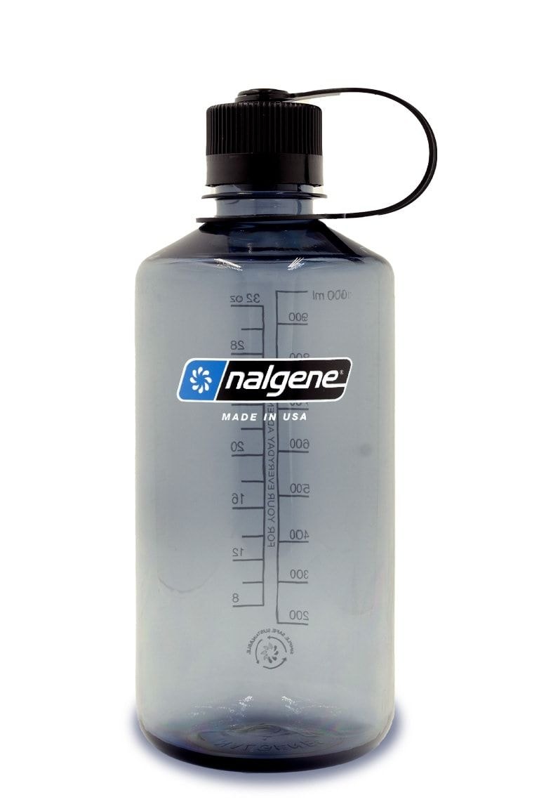 Nalgene Sustain Narrow Mouth Water Bottle, Grey, 1 L X7