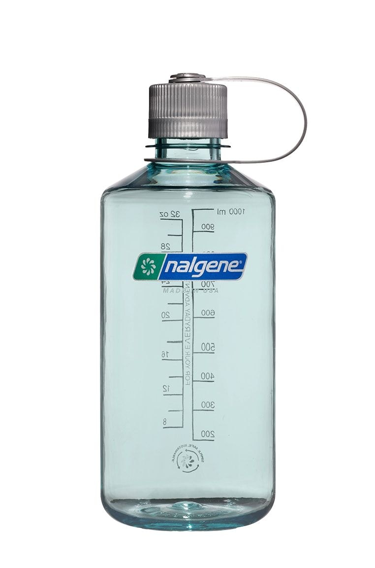 Nalgene Sustain Narrow Mouth Water Bottle, Seafoam, 1 L A9