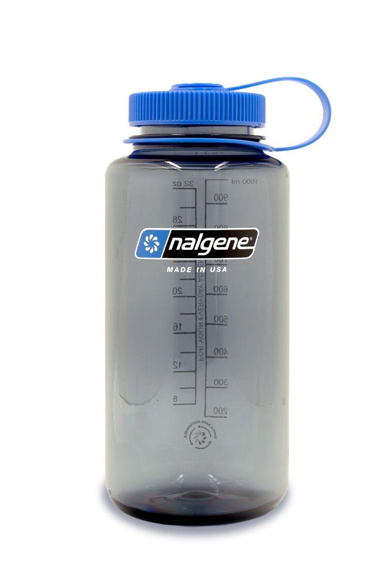 Nalgene Sustain Wide Mouth Water Bottle, Grey, 1 L N5