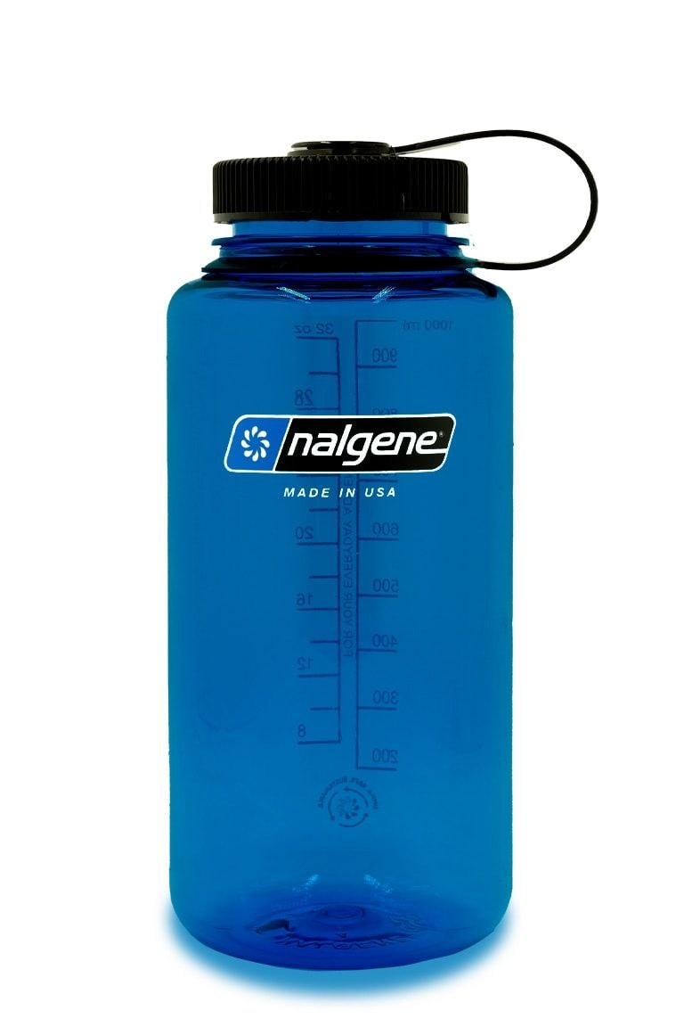 Nalgene Sustain Wide Mouth Water Bottle, Slate Blue, 32-oz Q8