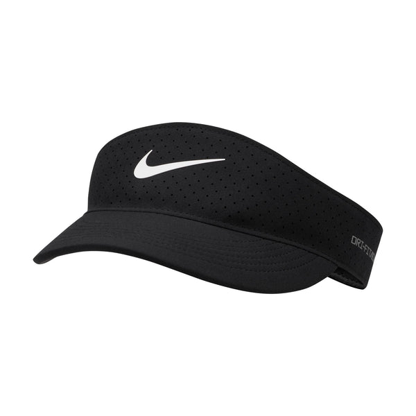 Nike Golf Dri-Fit Visor with Adjustable Closure, Men's/Women's Unisex, Black/White, One Size U6