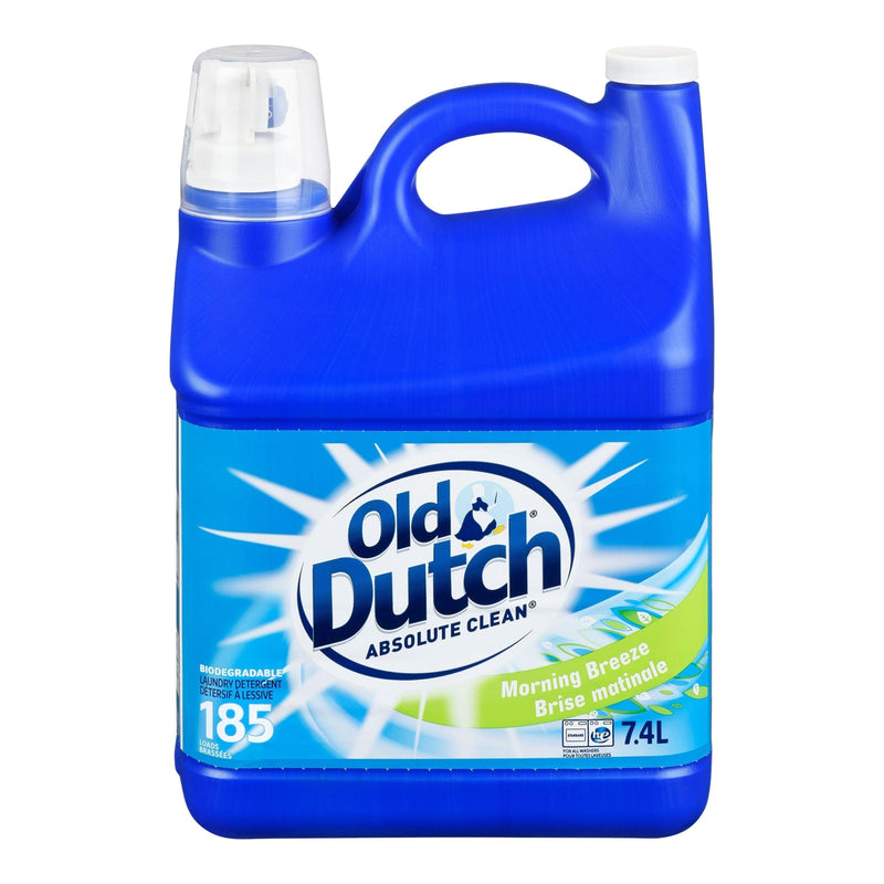 Old Dutch Absolute Clean Liquid Laundry Detergent, Morning Breeze Scent, 185-Load, 7.4-L Y5
