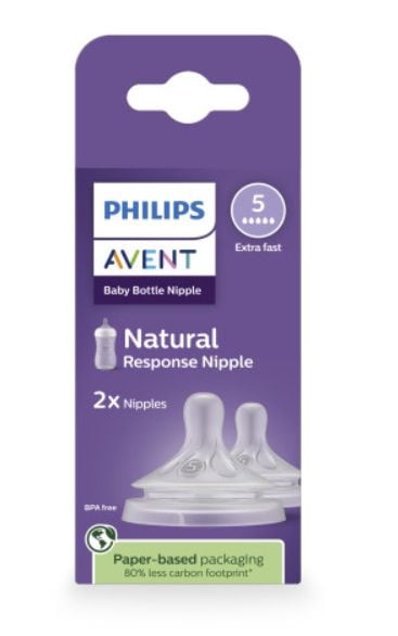 Philips Avent Response Nipple Flow 5 for 6M+, 2-pk Z2