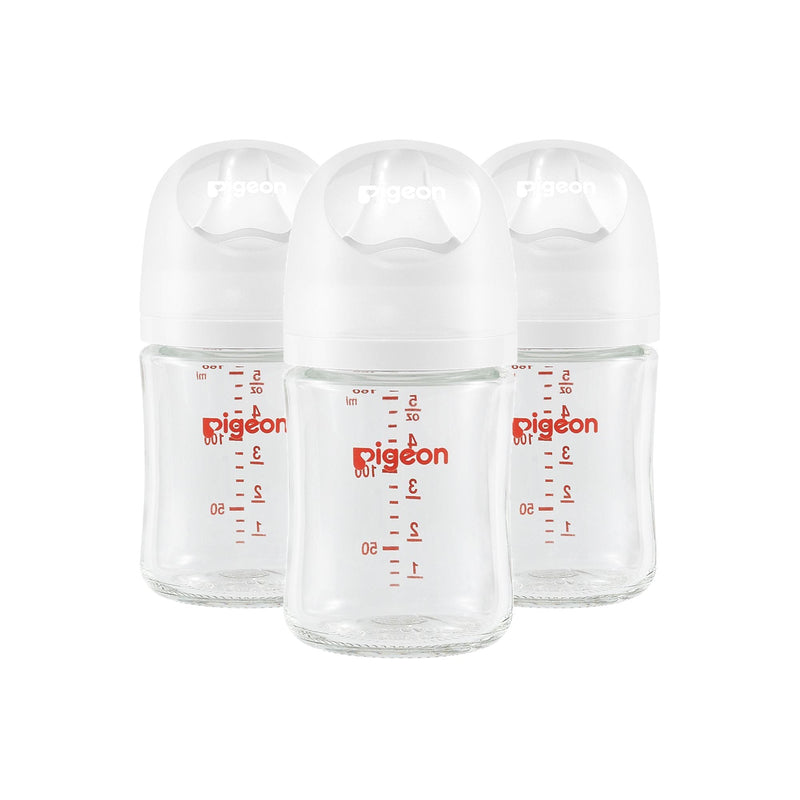 Pigeon Glass Bottle with Silicone Nipple (SS), 5-oz, 0 Months+, 3-pk I8