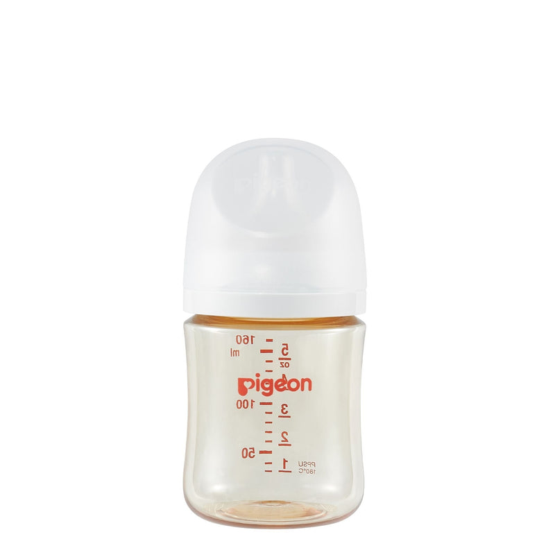 Pigeon PPSU Bottle with Silicone Nipple (SS), 5-oz, 0 Months+ W5