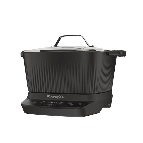 PowerXL StirMax Digital Programmable Slow/Multi-Cooker with 9 Cooking Pre-Sets, Black U1