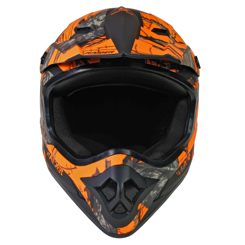 Raider Ambush V2 Off-Road Helmet, Adult, Oak Orange, Assorted Sizes X7