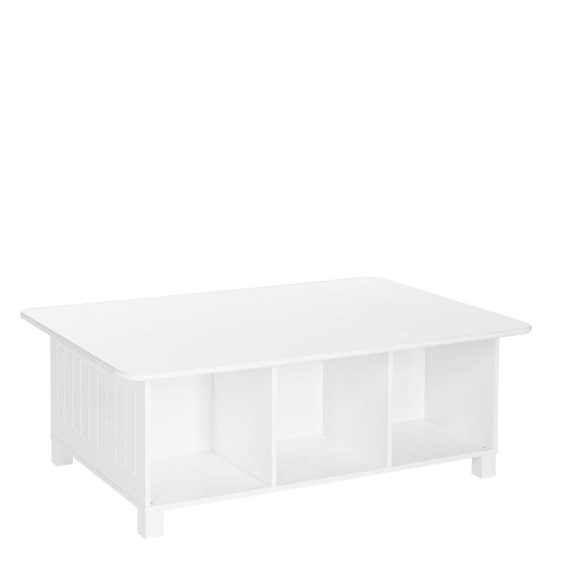 RiverRidge Home Kids' Desk, Activity & Play Table with 6 Storage Cubbies, For Bedroom/Playroom, White Q8