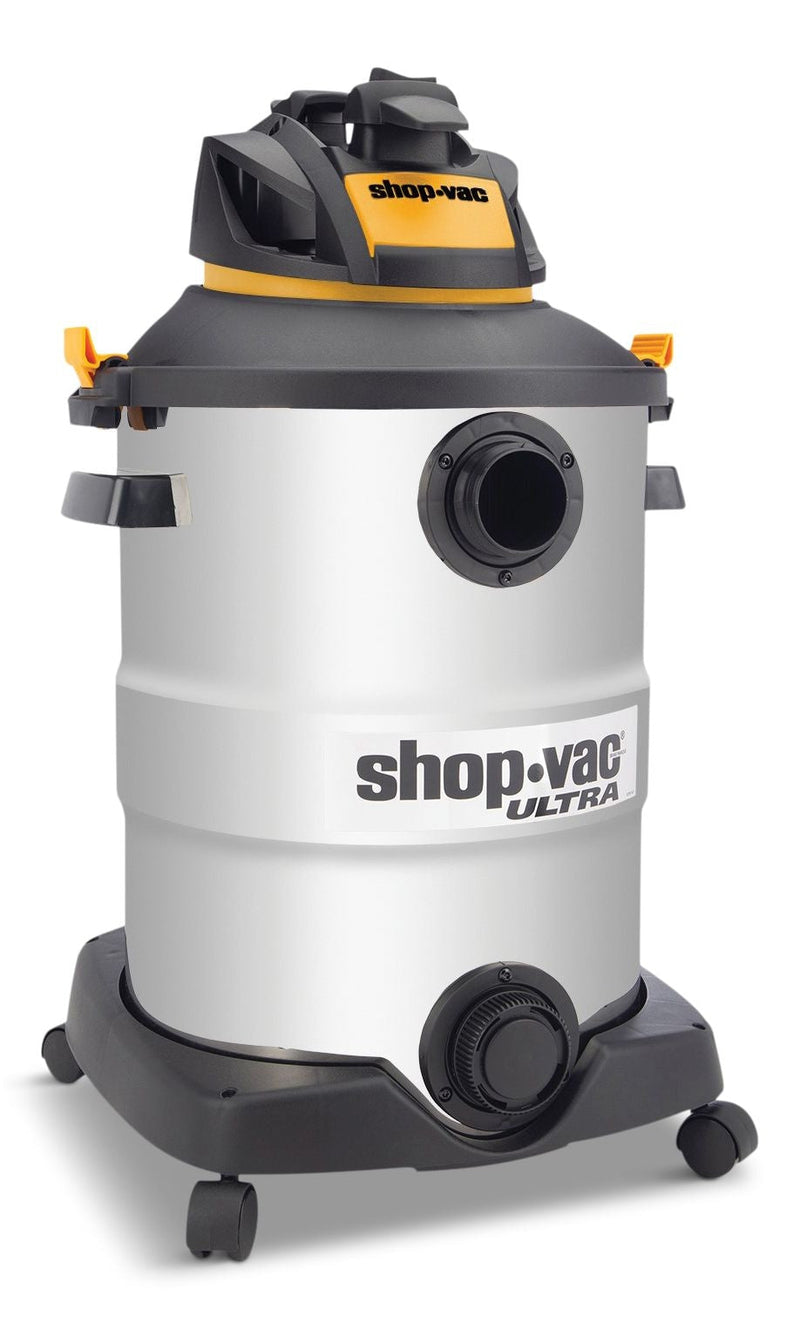 Shop-Vac 5762248 5.5 SVX2 Peak HP Stainless Steel Wet/Dry Shop Vacuum with Hose and Accessories, 45-L A5