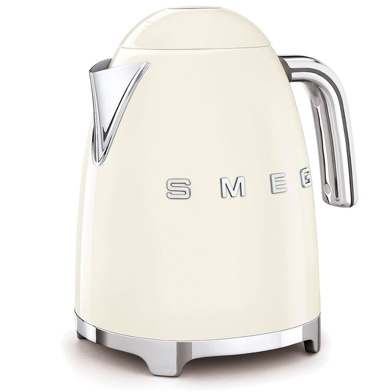 Smeg 50s Retro Style Fix Temperature Countertop Kettle, 1400W, 1.7-L, Cream J8