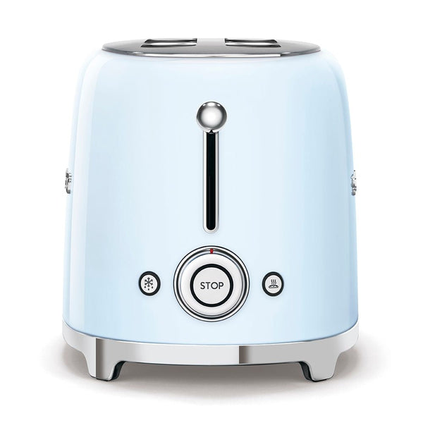 Smeg Retro Style Electric Toaster with Multi-Function Control, Light Blue, 2-Slices I4