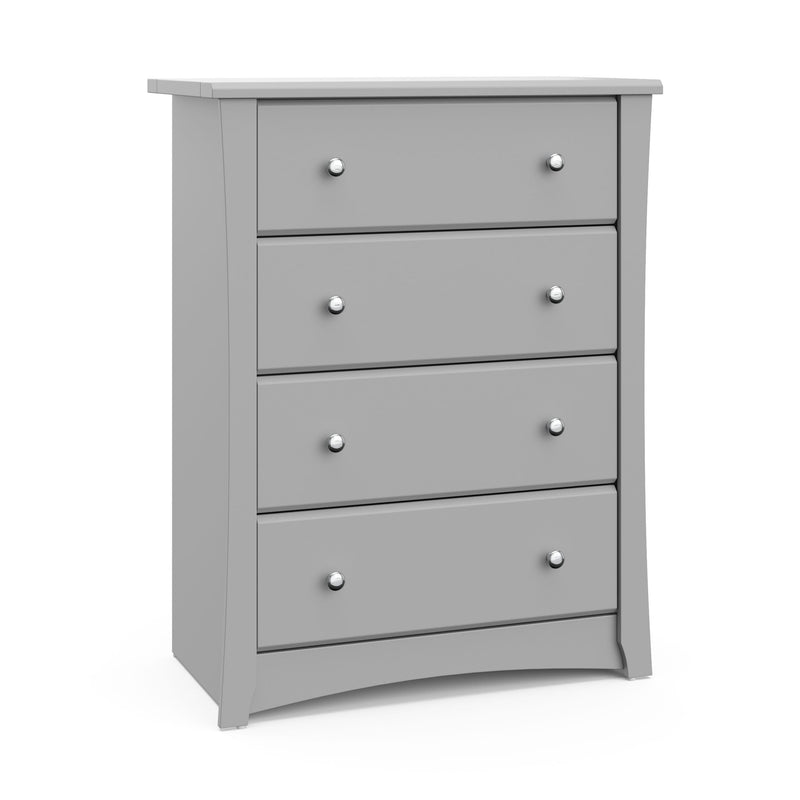 Storkcraft Crescent 4-Drawer Dresser/Chest, Pebble Gray Y4