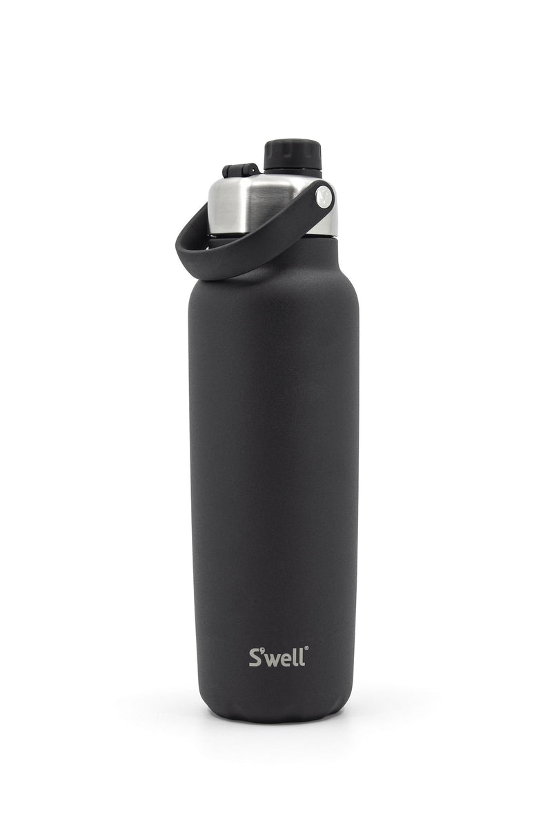S'well Explorer Insulated Stainless Steel Hydration Bottle, 40-oz, Black, with Chug Lid, BPA Free E8
